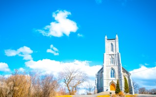 An Small Anglican Church In The Prairie