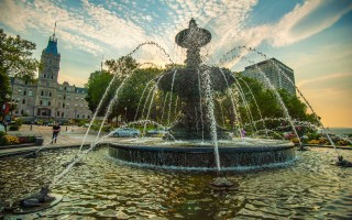 Sunset Fountain