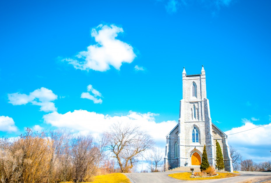 An Small Anglican Church In The Prairie